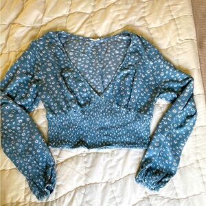 Daisy cropped blouse